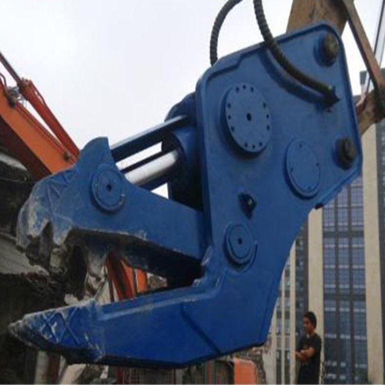 Hydraulic crushing pliers for excavators