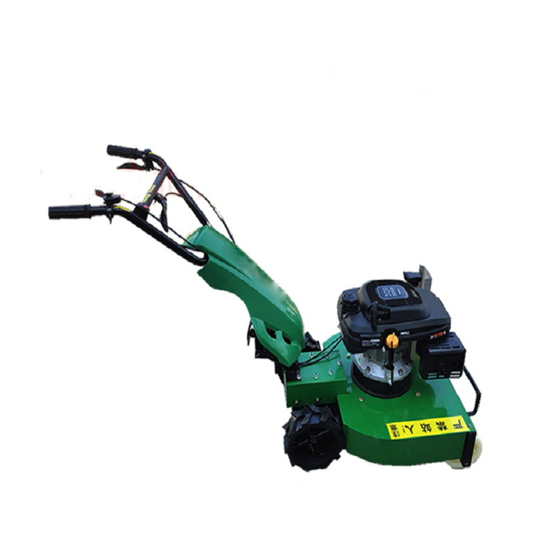Hand pushed lawn mower
